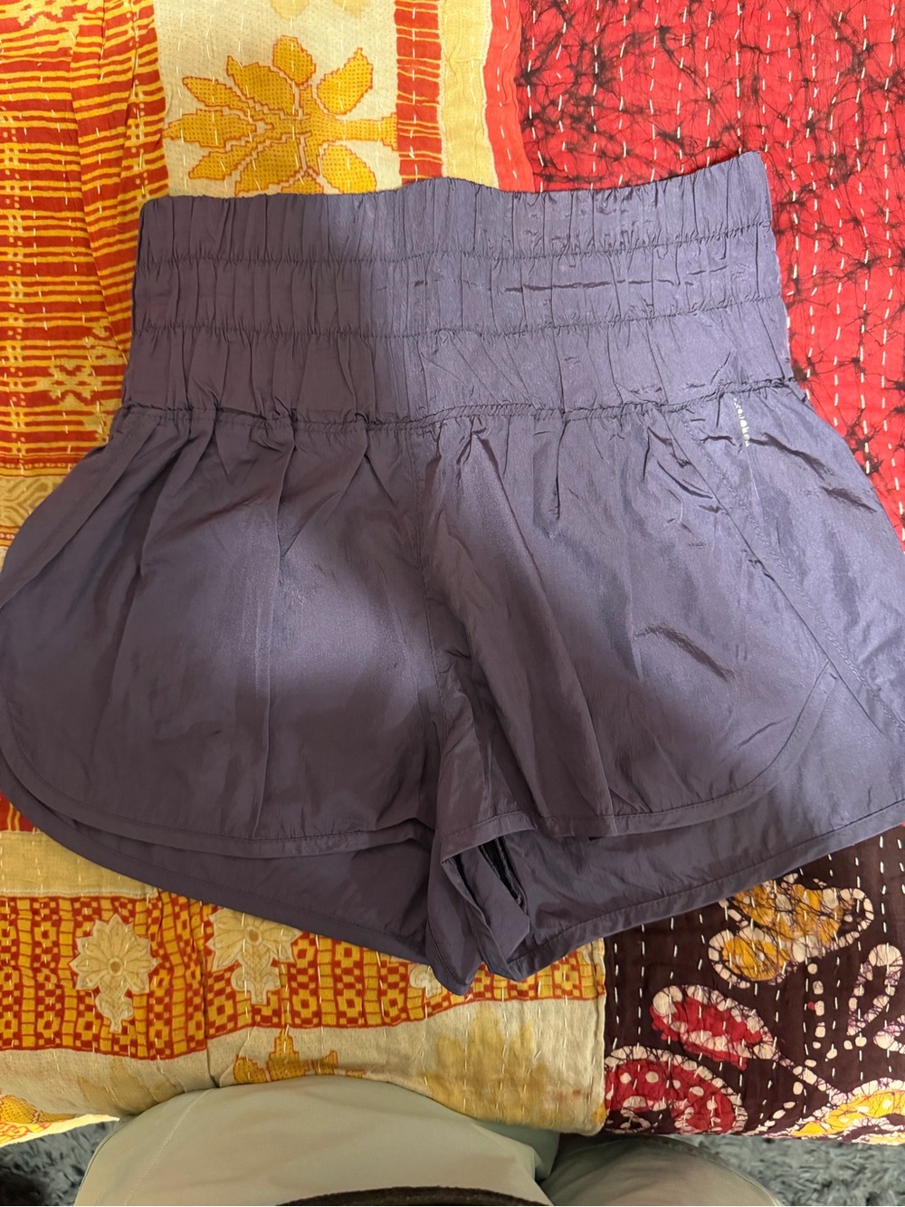 Free people Women’s High-Waist on the way home  Purple Athletic Shorts